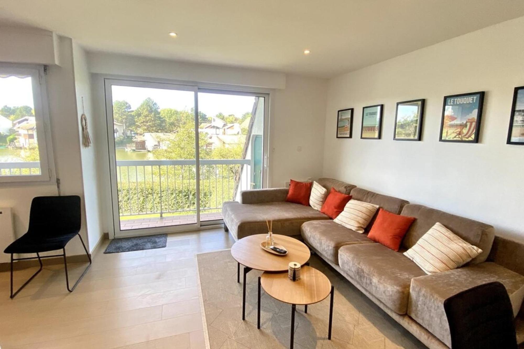 Superb Duplex With Lake View For 6 People Le Touquet Luaran gambar